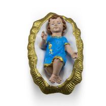 Menino Jesus na Manjedoura 30 Cm Inquebrável