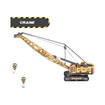 Meninos Diecast Escavadeira Trator Bulldozer Guindaste Brinquedo Modelo Liga Veículo De Plástico