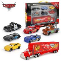 Meninos Disney Pixar Cars 3 Diecast Pvc Modelo Brinquedos Relâmpago Mcqueen Jackson Storm 6-7pcs Set