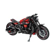 Meninos Diy Técnica Motocicleta De Corrida Modelo Bloco De Construção Brinquedo Moc Cidade