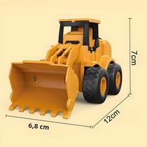 Meninos Educacional Veículo De Construção Brinquedo Escavadeira Bulldozer Prensa Modelo De Carro