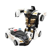 Meninos Mini 2 Em 1 Carro Brinquedos Transformação Automática Robô Modelo Diecasts Brinquedo