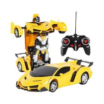 Meninos Mini Carro Robô Rc 2 Em 1 Transformação Brinquedo Automático Modelo De Carro De Corrida