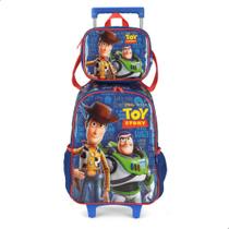 Meninos Mochila Toy Story de Rodinhas com Lancheira Luxo
