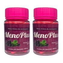 Menoplus - 2 Potes / 60 Caps - Acabe Sintomas Da Menopausa