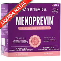 Menoprevin Menopausa Sanavita Nutrição p/ Mulheres com Resveratrol - Magnésio - Triptofano