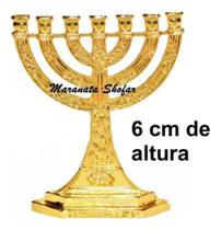 Menorah Candelabro Jerusalém Miniatura - Maranata Shofar