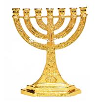 Menorah Candelabro Jerusalém Miniatura