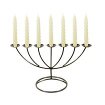 Menorah Castiçal 7 Braços Velas brancas 32 cm X 19cm Velitas - Velitas (r)