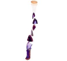 Mensageiro dos Ventos Chapa de Agata Lilas Paz e Calma APTO