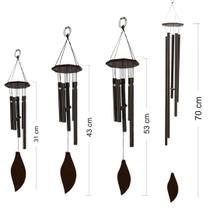 Mensageiro Sino dos Ventos Metal Móbile Metal Quartzo Varanda lindo Oferta