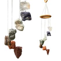 Mensageiro Sino Dos Ventos Móbile Pedras Brutas 7 Chakras 02