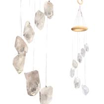 Mensageiro Sino Dos Ventos Móbile Ponta Quartzo Cristal 02 Mensageiro Sino Dos Ventos Móbile Ponta Quartzo Cristal 02