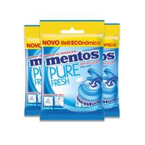 Mentos Bag Refil Fresh Mint Zero Açúcar 3 un de 56g cada