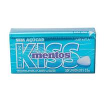 Mentos Kiss Drops Caixa Com 12 Unidades Menta