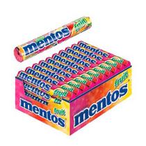 Mentos Tubo Fruit contendo 16 tubos