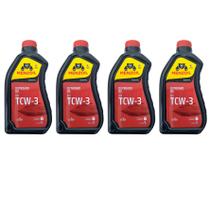 Menzoil TCW3 Óleo Náutico Premium 2 Tempos 1 Litro Para Jet Ski e Motores de Popa Kit C/4