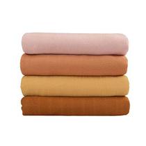 Meracorallo Muslin Swaddle Cobertor Sedoso Suave Recebendo Cobertor Swaddle Wrap para Baby Boys and Girls, Grande 47 x 47 polegadas, Conjunto de 4 Cores Sólidas