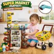 Mercadinho Infantil Com Caixa e Carrinho 47 Peças BH Store Brinquedo Mercadinho Infantil Com Caixa e Carrinho 47 Peças BH Store Brinquedo