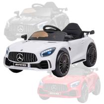 Mercedes-Benz Mini Carro Elétrico 12v Recarregável 2 Motores Controle Remoto Luzes Som Bang Toys