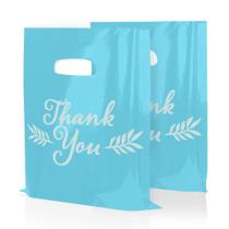 Merchandise Bags Houseables Thank You 16x18cm, pacote com 100 unidades, azul