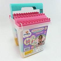 MERCOBLOCKS 110 PEÇAS ROSA - Mercotoys