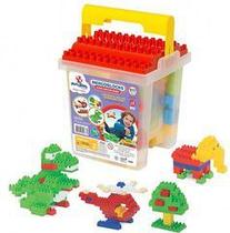MERCOBLOCKS 110 PEÇAS VERMELHO - Mercotoys