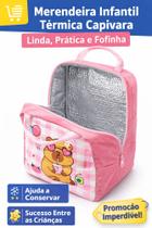 Merendeira Infantil Térmica Capivara Linda, Prática e Fofinha Merendeira Infantil Térmica Capivara Linda, Prática e Fofinha