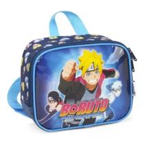 Merendeira Lancheira Escolar Infantil Boruto Azul Merendeira Lancheira Escolar Infantil Boruto Azul