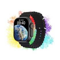 Mergulhe em um Novo Mundo de Funcionalidade com o Smartwatch Series 9 Ultra + 7 Pulseiras à Prova d'Água