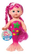 Mermaid Doll Toysmith Bathtime 23 cm com cabelo comprido para crianças a partir de 3 anos Mermaid Doll Toysmith Bathtime 23 cm com cabelo comprido para crianças a partir de 3 anos