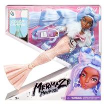 MERMAZE MERMAIDZ Color Change Shellnelle Mermaid Fashion Doll com roupas e acessórios de grife, cabelo estiloso e cauda esculpida, posável, multicolorida, 580829