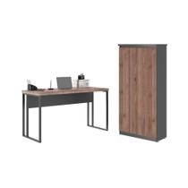 Mesa 1200 com Armário Romeu Noce Preto