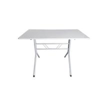 Mesa 1,20x70 em aço Sorveteria Casa Restaurante Branca