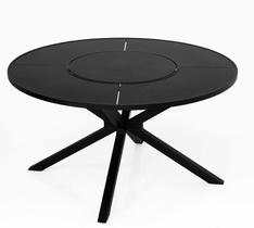 Mesa 1,60m giratória de alumínio liso para piscina jardim