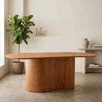 Mesa 180cm x 90cm Tampo Orgânico Laminado Ester Marrom/Cinamomo Imbuia
