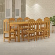 Mesa 2,20 x 88 com 8 cadeiras safira cor cerejeira