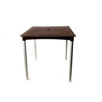 Mesa 4 Lugares com Furo para Ombrelone Atto Marrom/Chocolate Mesa 4 Lugares com Furo para Ombrelone Atto Marrom/Chocolate