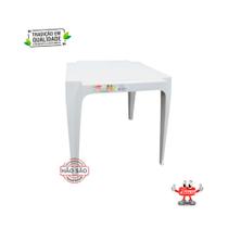 Mesa 70x70cm Mod I Eco Cor Branca Moderna