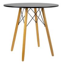 Mesa 80cm Mdf 15mm Redonda Eiffel Cozinha Pés De Madeira Mesa 80cm Mdf 15mm Redonda Eiffel Cozinha Pés De Madeira