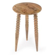 Mesa Accent Butler com acabamento em madeira fluornoy marrom