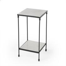 Mesa Accent Butler Larkin Marble & Iron preto/branco