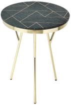 Mesa Accent Butler Specialty Haven Marble com latão verde