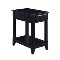 Mesa Accent Ergode Acme Bertie com gaveta de armazenamento preta