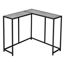 Mesa Accent Monarch Specialties I 2156 em forma de L cinza preto Mesa Accent Monarch Specialties I 2156 em forma de L cinza preto