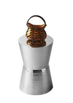 Mesa Accent Offex Modern Round Hour Glass Silver 18,25 cm