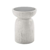 Mesa Acme Dylana Round Accent Faux Concrete Finish