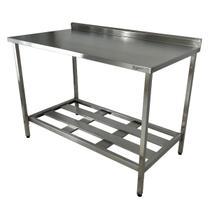 Mesa Aço Inox Profissional 110x60x90 cm com Espelho Nortinox