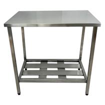 Mesa Aço Inox Profissional 110x60x90 cm Loja da Cozinha