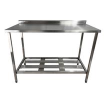 Mesa Aço Inox Profissional 120x70x90 cm com Espelho Nortinox